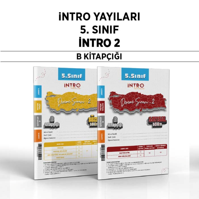 İNTRO 05.SINIF SÜREÇ DEĞ.(SDS) SAY/SÖZ 2-B - 25-26